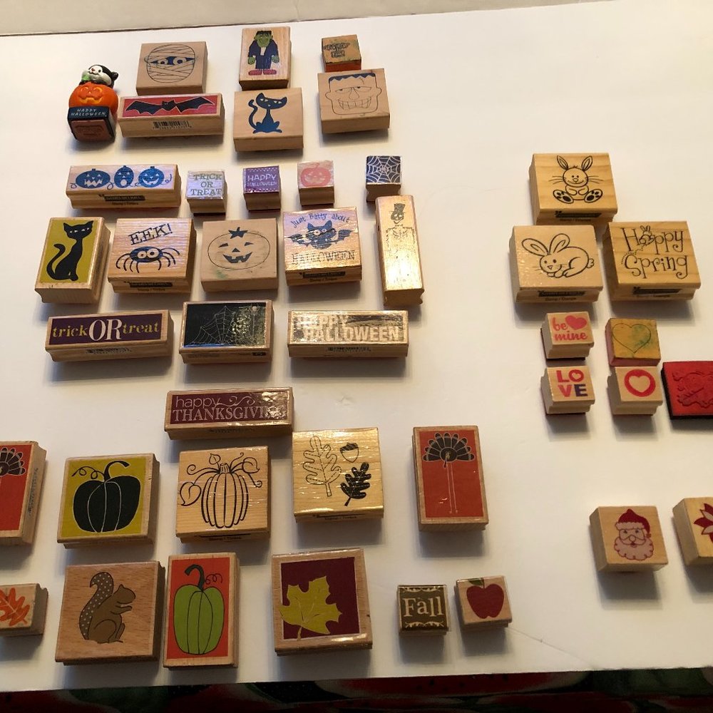 Halloween, Fall, And Spring  Ink Stamps